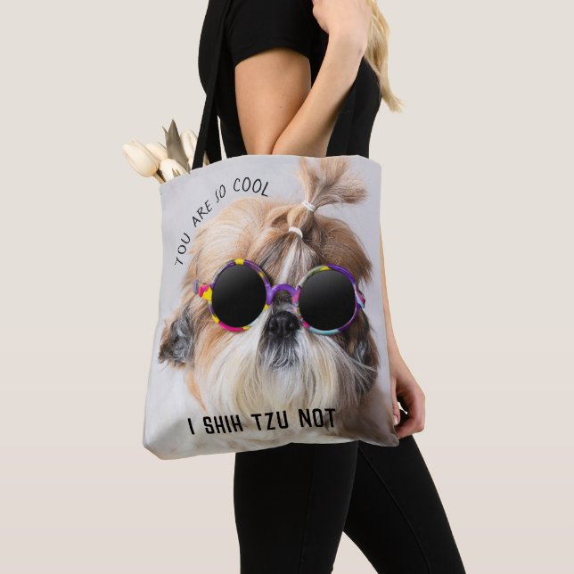 Shih Tzu Nicht lustige niedliche Hunde Liebhaber C Tasche (Von Nahem)