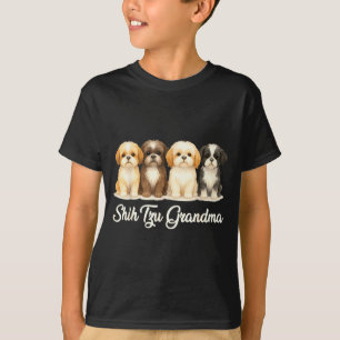 Shih Tzu Oma Süßer Hund Liebhaber Geschenk Lustige T-Shirt