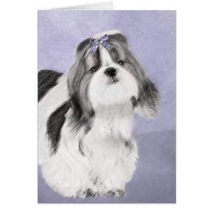 Shih Tzu Painting - Niedliche Original Dog Art