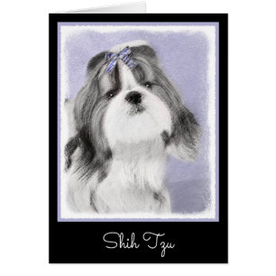 Shih Tzu Painting - Niedliche Original Dog Art
