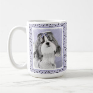 Shih Tzu Painting - Niedliche Original Dog Art Kaffeetasse