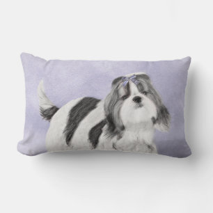 Shih Tzu Painting - Niedliche Original Dog Art Lendenkissen