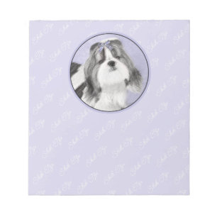 Shih Tzu Painting - Niedliche Original Dog Art Notizblock