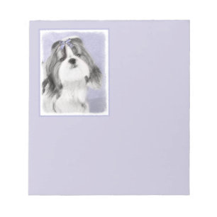 Shih Tzu Painting - Niedliche Original Dog Art Notizblock