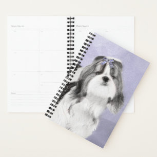 Shih Tzu Painting - Niedliche Original Dog Art Planer