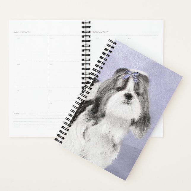 Shih Tzu Painting - Niedliche Original Dog Art Planer (Anzeige)