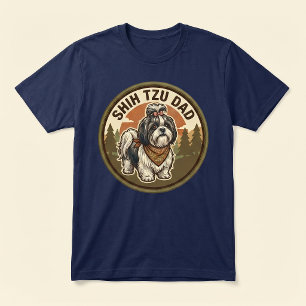 Shih Tzu Papa Tri-Blend T-Shirt Shih Tzu Hund Pa Shirt