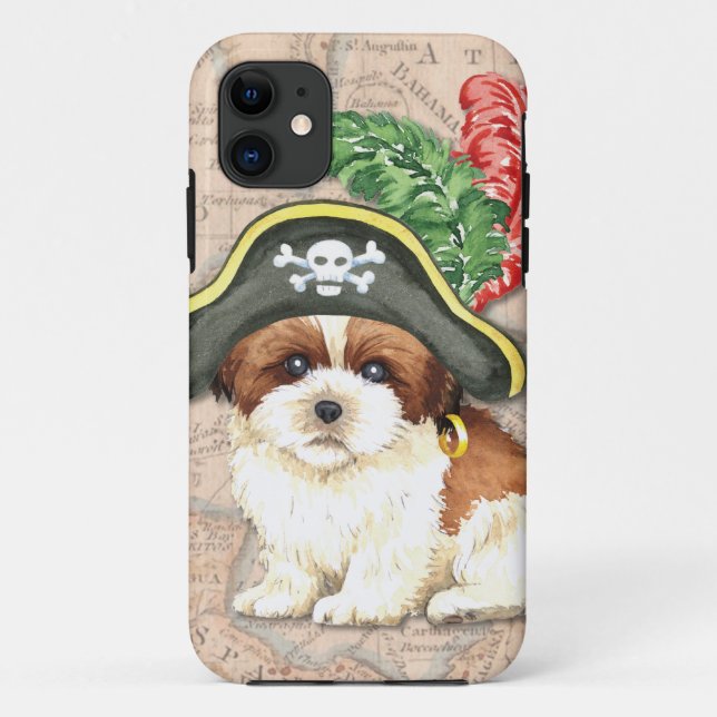Shih Tzu Pirate Case-Mate iPhone Hülle (Rückseite)