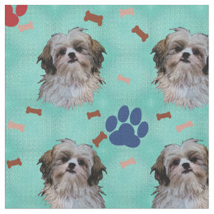 Shih Tzu Portrait Stoff