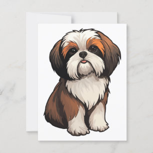 Shih Tzu Postkarte