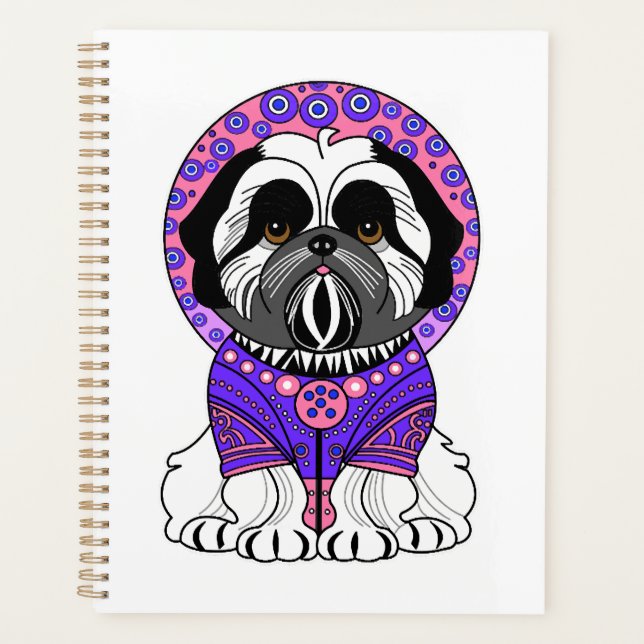 Shih Tzu Prinzessin Planer (Vorderseite)