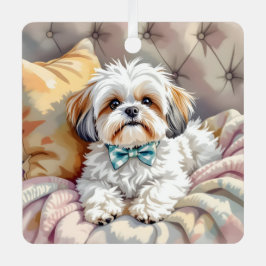 Shih tzu Puppy Dog Personalisierte Weihnachten Ornament Aus Metall