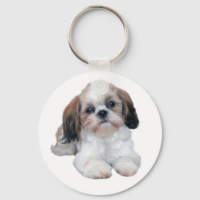 Shih Tzu Puppy Schlüsselanhänger (Vorderseite)