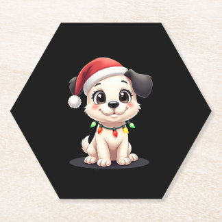 Shih Tzu Santa Christmas Tree Lights Xmas Dog Love Untersetzer