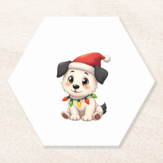 Shih Tzu Santa Christmas Tree Lights Xmas Dog Love Untersetzer