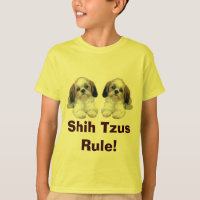 Shih Tzu scherzt T - Shirt-Welpen-Regel