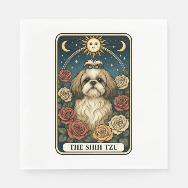 Shih Tzu Serviette (Vorderseite)