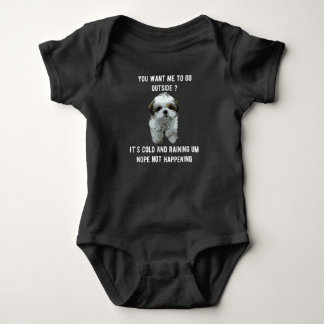 Shih Tzu | Shih Tzu, du Will mir, nach draußen zu  Baby Strampler