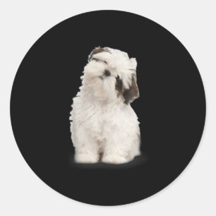 Shih Tzu   Shih Tzu Welppy Gift Runder Aufkleber