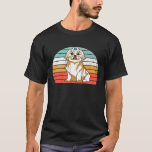 Shih Tzu Shih Tzy Mama Hund Mama Hintergrund T-Shirt