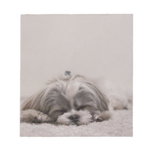 Shih tzu Sleeping Notepad , Sleeping Dog Notizblock