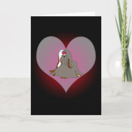 Shih Tzu Sondra My Heart Card Feiertagskarte