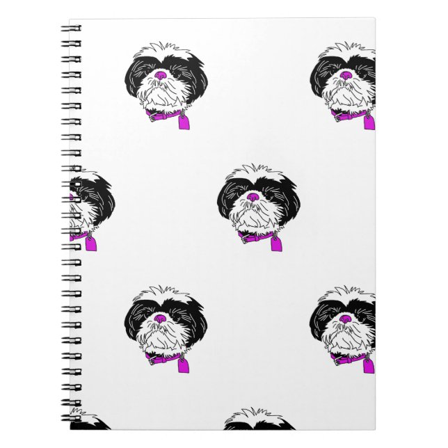 Shih Tzu Spiral Foto Notebook Notizblock (Vorderseite)