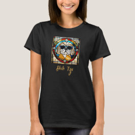 Shih Tzu Stached Glass T-Shirt