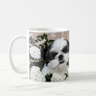 Shih Tzu und Rosen Kaffeetasse