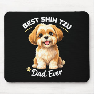 Shih Tzu Vater für immer süßer Hund Vater Stolz  Mousepad