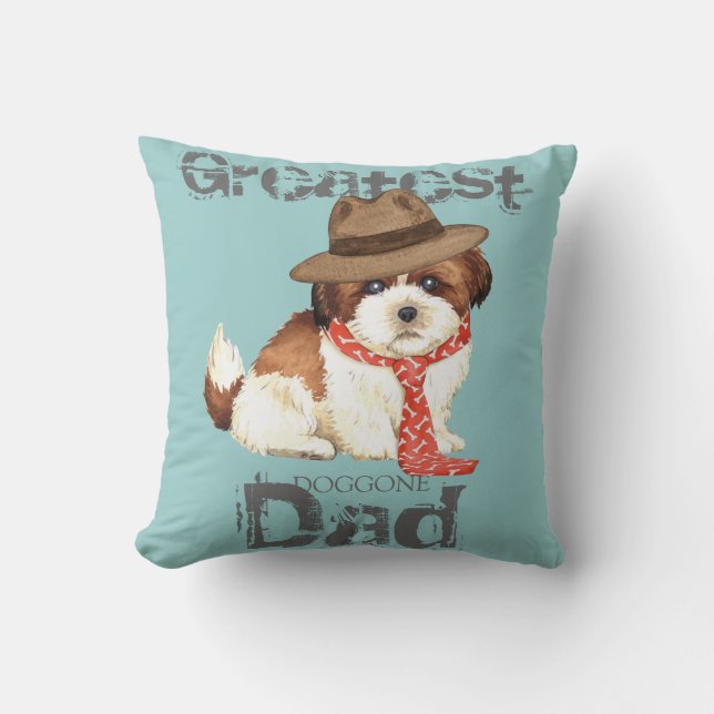 Shih-Tzu-Vater Kissen (Vorderseite)