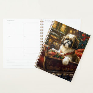 Shih Tzu Weihnachtsfeiertag Planer