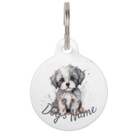 Shih-tzu-Welpe Haustiermarke