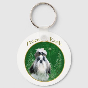 Shih Tzu Weltfrieden Schlüsselanhänger