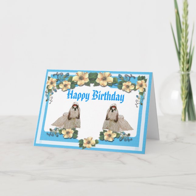 Shih-Tzu - Will Rock Forever Karte (Vorderseite)