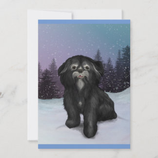 Shih-Tzu Winter: Grußkarte! Einladung