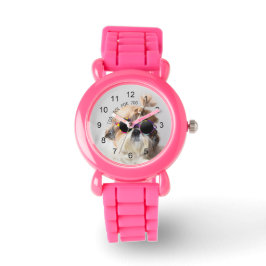 Shih Tzu zu Cool für Sie Sonnenbrillen Foto Armbanduhr