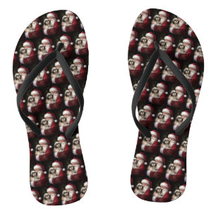Shih Tzu zu Weihnachten Flip Flops