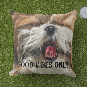 Shih tzu Zunge lustige Visionen benutzerdefinierte Kissen
