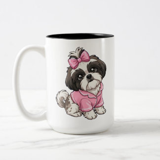 Shih Tzu Zweifarbige Tasse