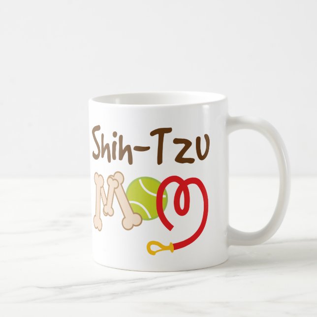 Shih--Tzuhundezucht-Mama-Geschenk Kaffeetasse (Rechts)