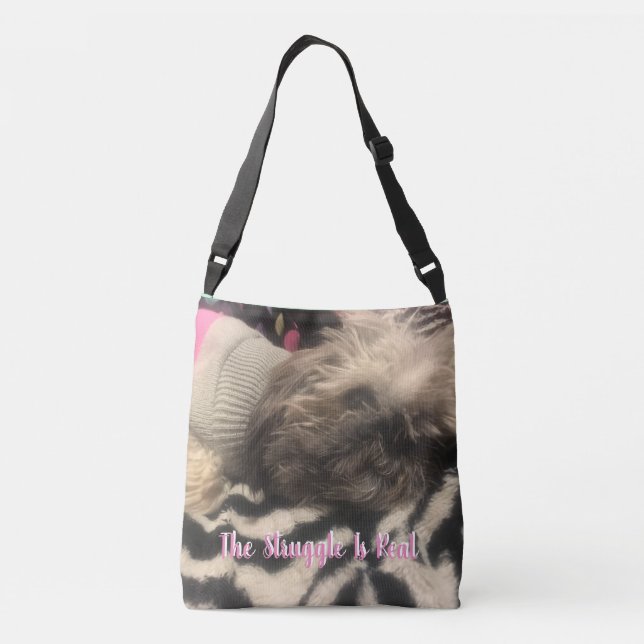 Shih Zhu Handbag Party Tiere & Kampf Tragetaschen Mit Langen Trägern (Rückseite)