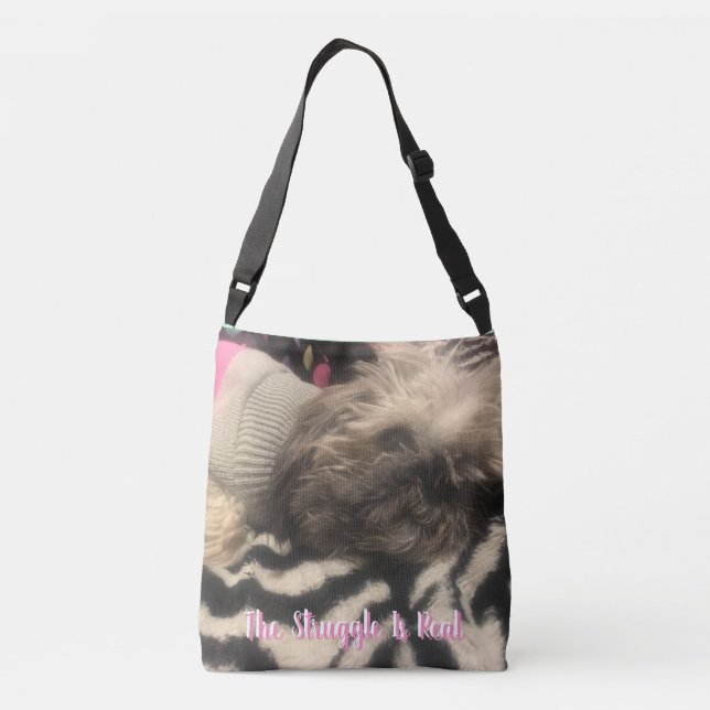 Shih Zhu Handbag Party Tiere & Kampf Tragetaschen Mit Langen Trägern (Rückseite)