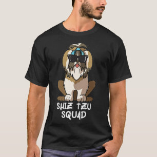 Shih zu Squad mit Sonnenbrille Funny Cool Hund am T-Shirt