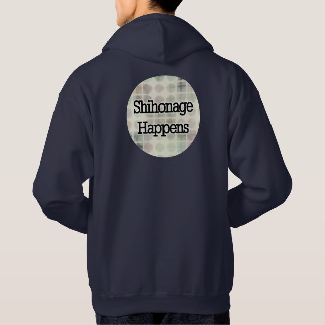 Shihonage geschieht - Aikido-Spaß Hoodie (Rückseite)