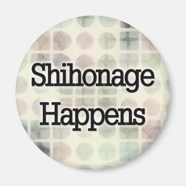 Shihonage Happens - Aikido Spaß Magnet (Vorne)