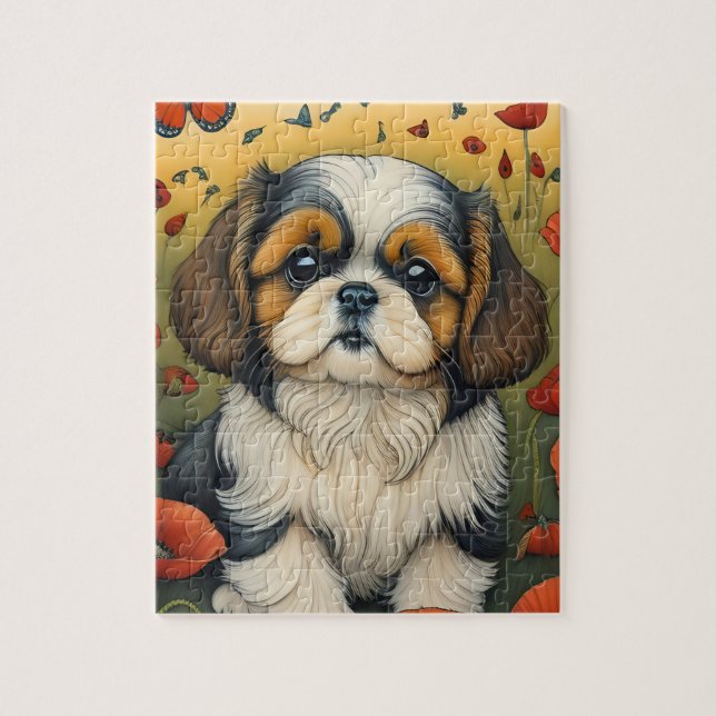 Shihtzu-Puppenspiel (Vertikal)