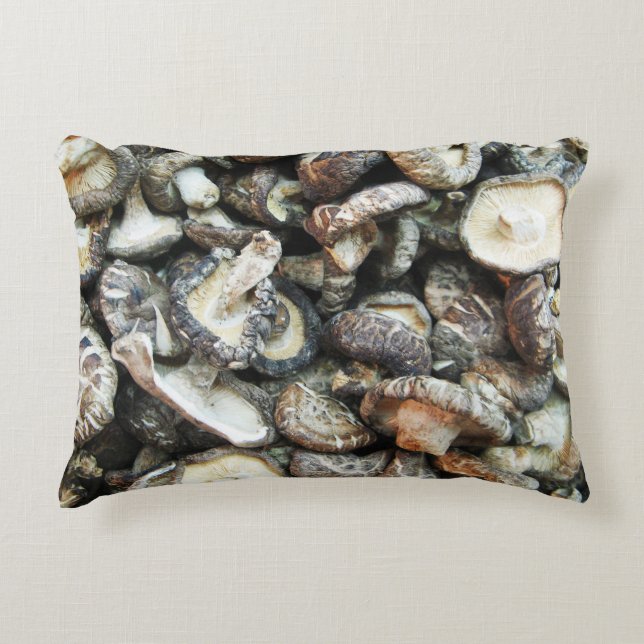 Shiitake Mushrooms Dekokissen (Vorderseite)