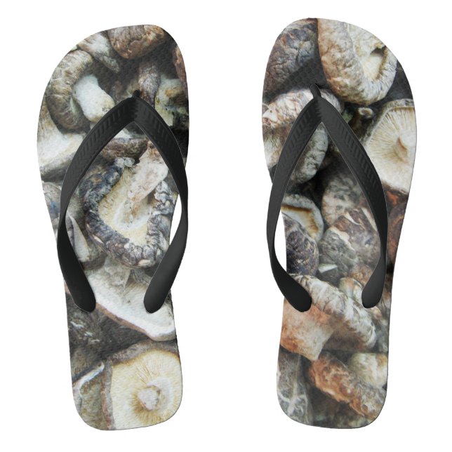 Shiitake Mushrooms Flip Flops (Fußbett)