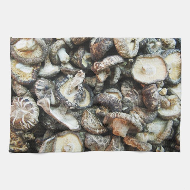 Shiitake Mushrooms Geschirrtuch (Horizontal)
